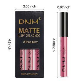 evpct liquid lipstick set in a makeup bag