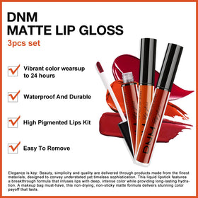 evpct Liquid Lipstick Set in use on model