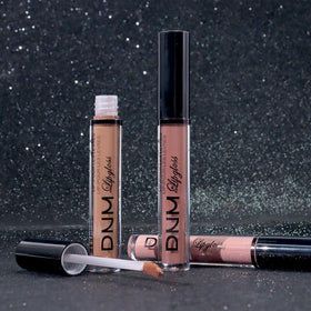 evpct Liquid Lipstick Set with swatches on skin