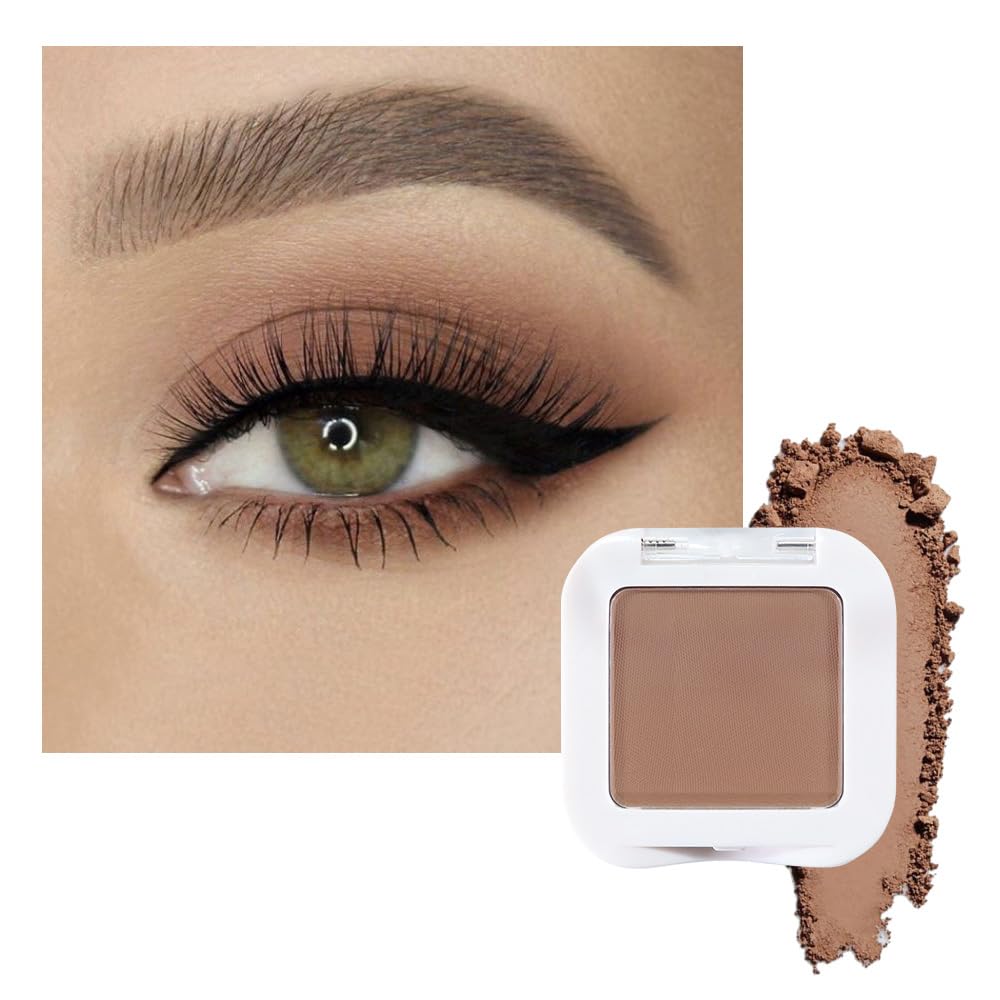 evpct Matte Brown Eyeshadow Palette front view with various shades