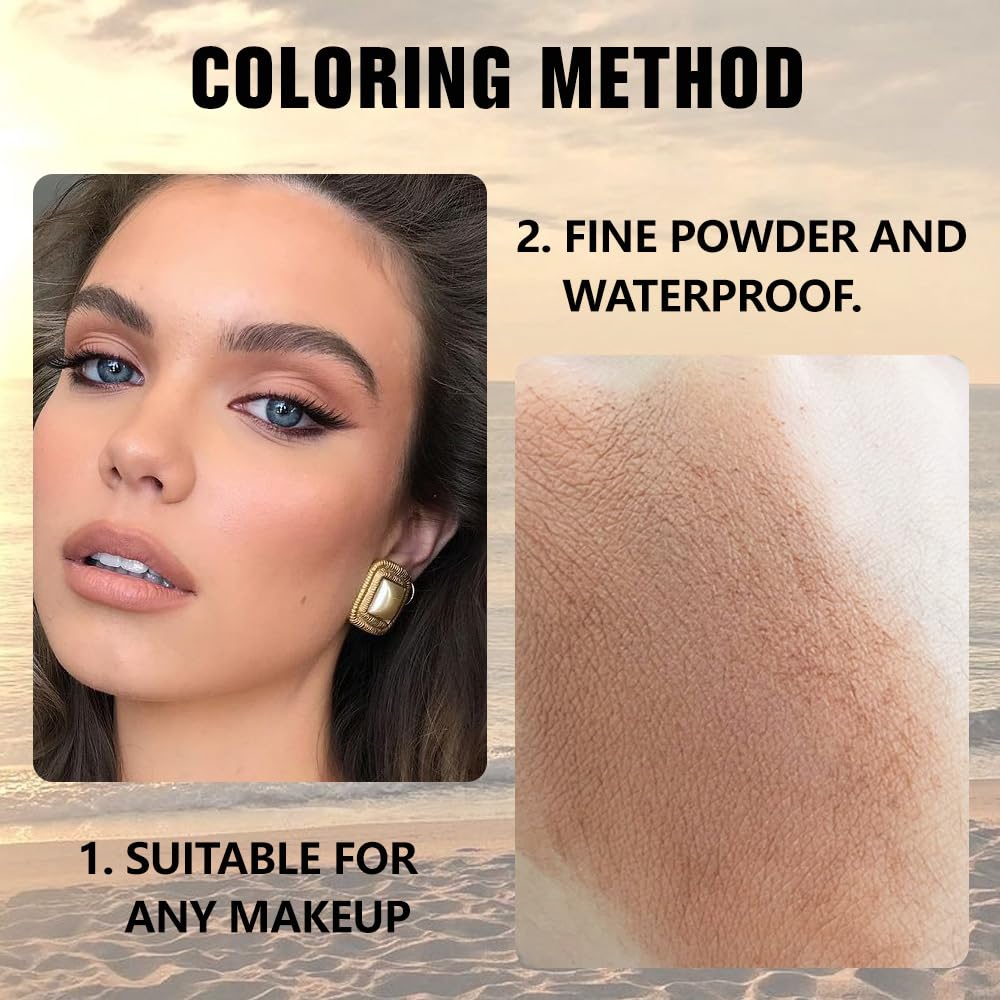 evpct Matte Brown Eyeshadow Palette with a brush for application