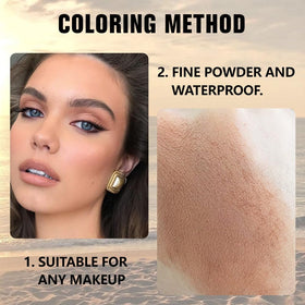 evpct Matte Brown Eyeshadow Palette with a brush for application