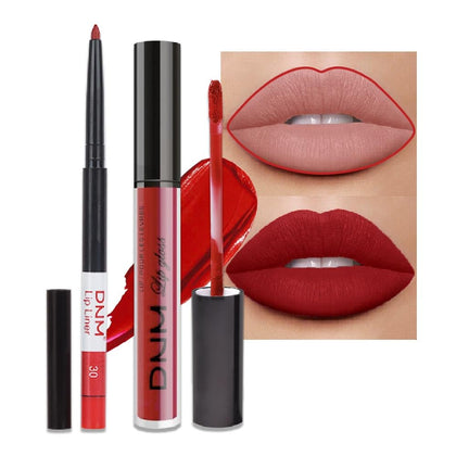evpct Matte Lip Liner and Lipstick Combo Set front view