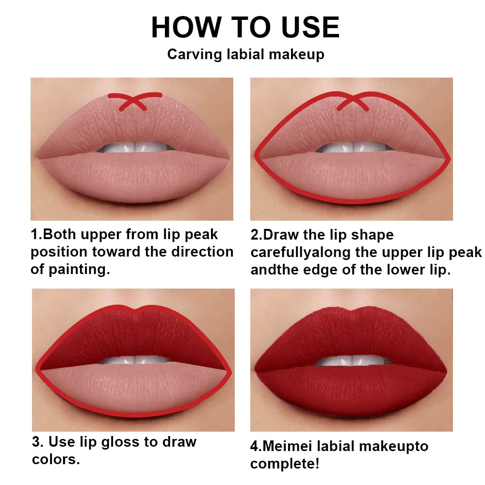 evpct Matte Lip Liner and Lipstick Combo Set packaging