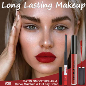 evpct Matte Lipstick in Dark Oxblood Red shade