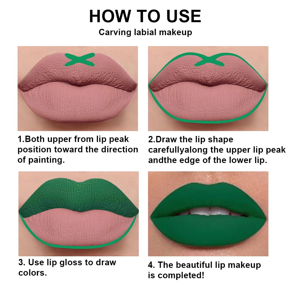 evpct Matte Liquid Lipstick and Lip Liner Set on a vanity