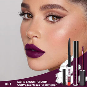 evpct Matte Liquid Lipstick in dark red shade