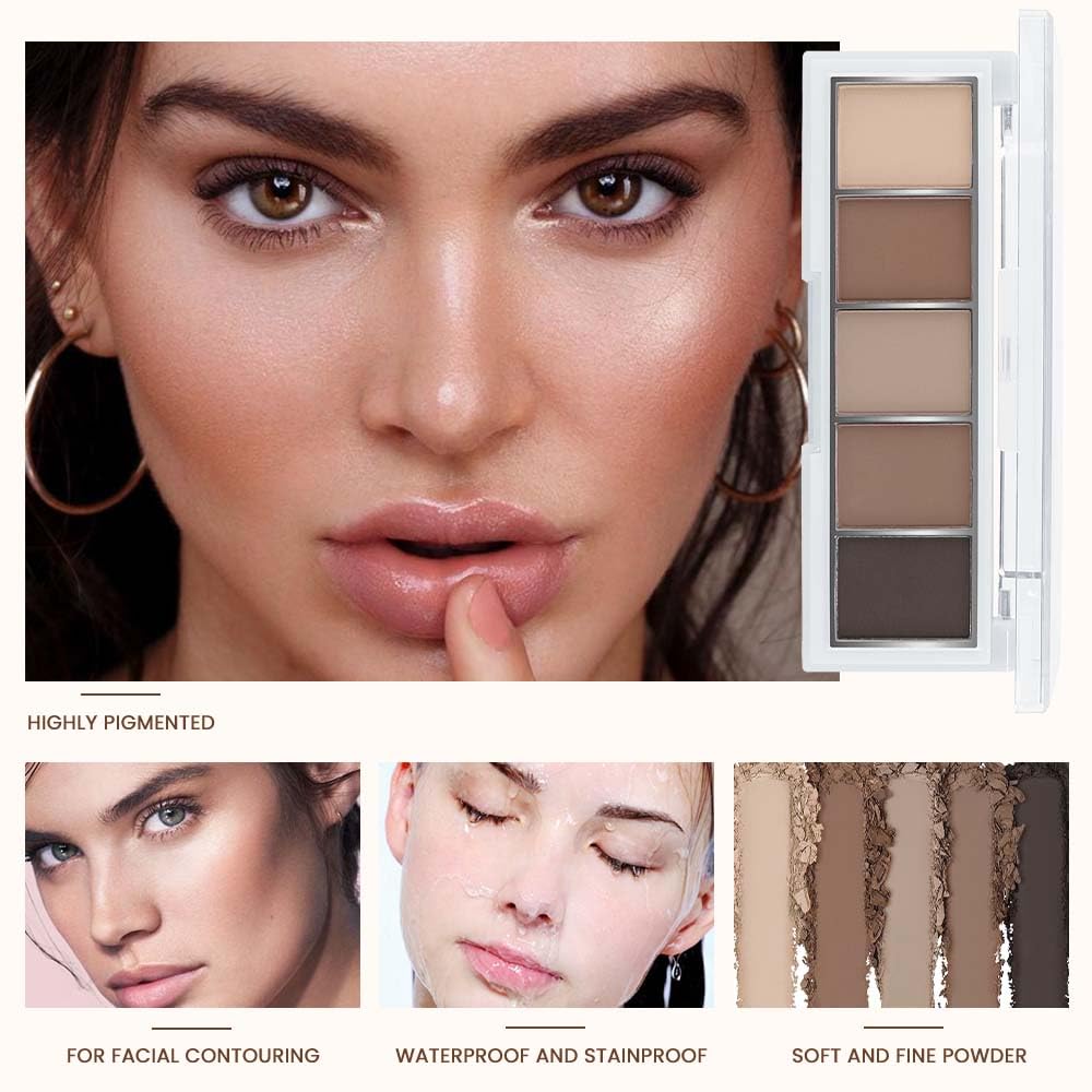 evpct Matte Nude Eyeshadow Palette with Nude Pink and Neutral Brown shades