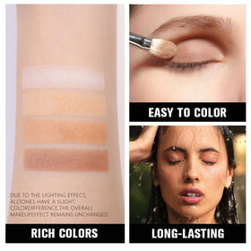 evpct Matte Smoky Nude Eyeshadow Quad Palette packaging