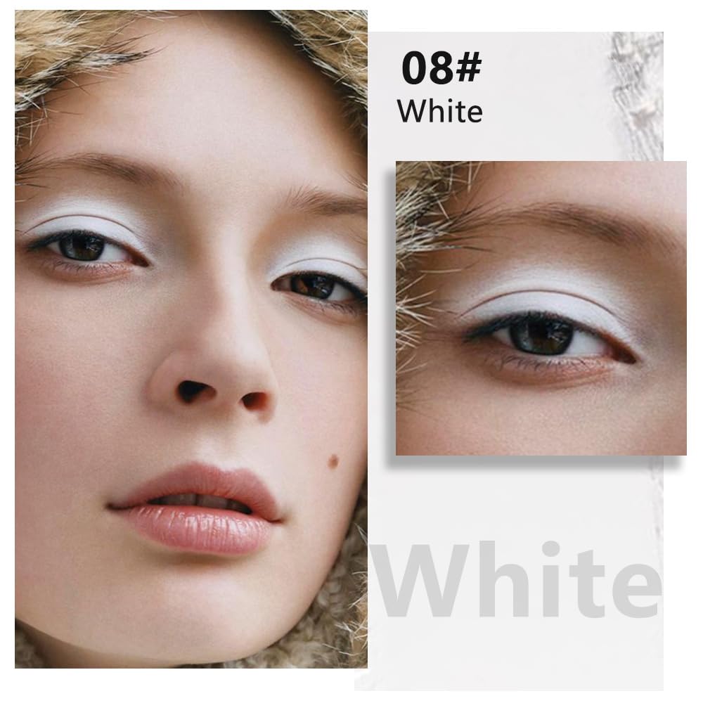 evpct Matte White Eyeshadow Singles palette with shades