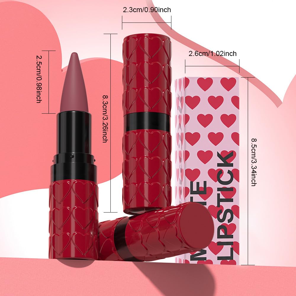 evpct Mauve Gradient Matte Lipstick Lip Liner Combo Set variety of shades