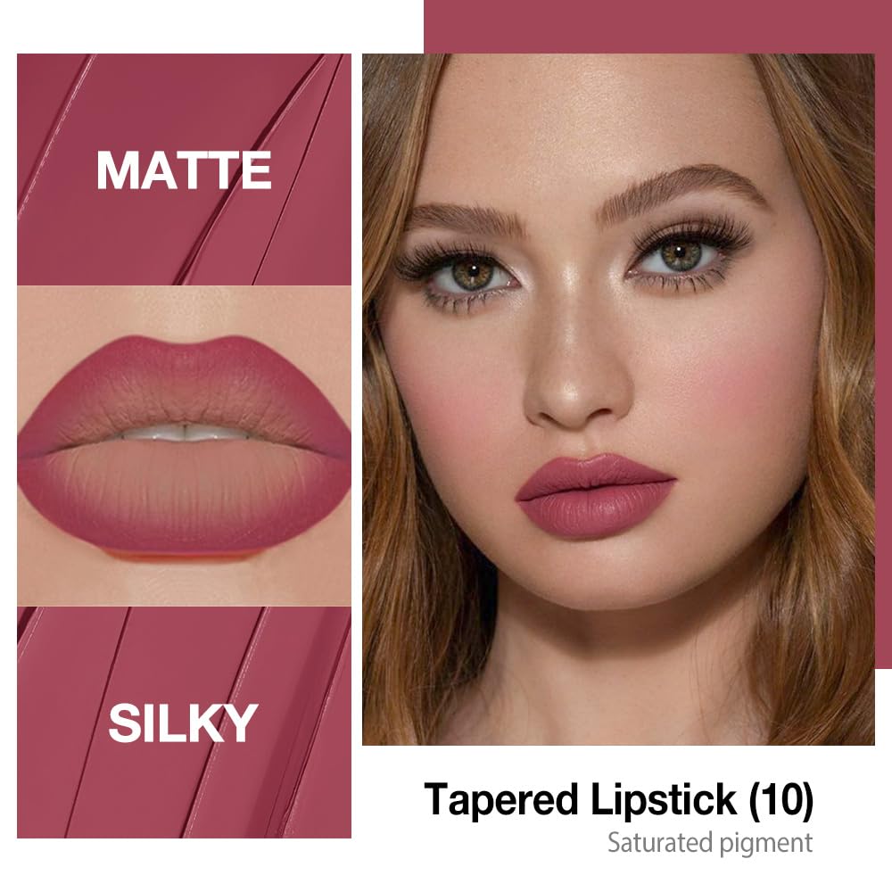 evpct Mauve Red Gradient Matte Lipstick Crayon Set packaging