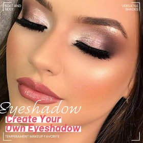 evpct Nude Eyeshadow Quad Palette open showing built-in mirror