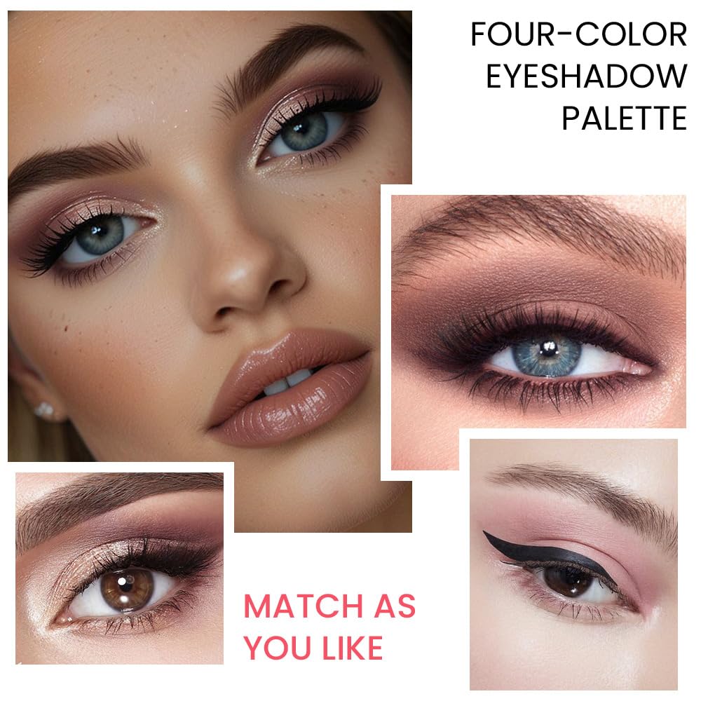 evpct Nude Eyeshadow Quad Palette packaging close-up