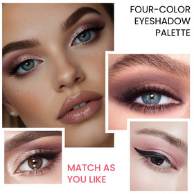 evpct Nude Eyeshadow Quad Palette packaging close-up