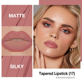 evpct Nude Pink Gradient Matte Lipstick pointed tip close-up