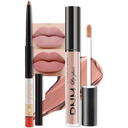 evpct Nude Pink Lip Liner and Lipstick Combo Set front view