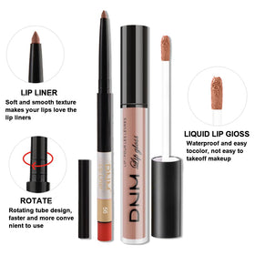 evpct Nude Pink Lip Liner and Lipstick Combo Set packaging