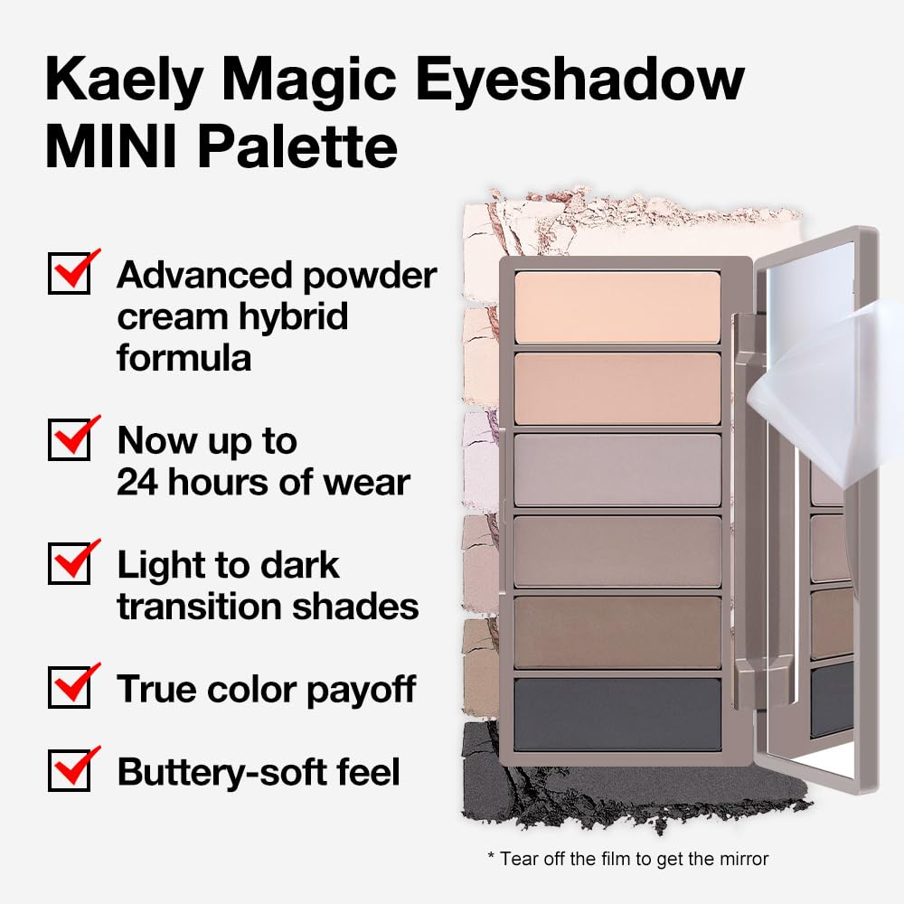 evpct Nude Smokey Eye Shadow Palette side view with packaging