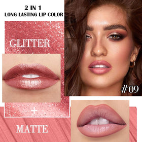 evpct Pine Red Lip Liner and Lipstick Combo back view