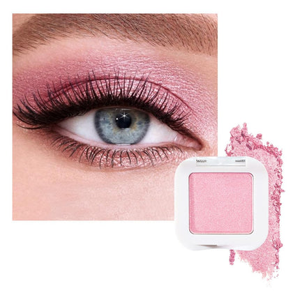 evpct Pink Single Eyeshadow Palette front view with vibrant shades