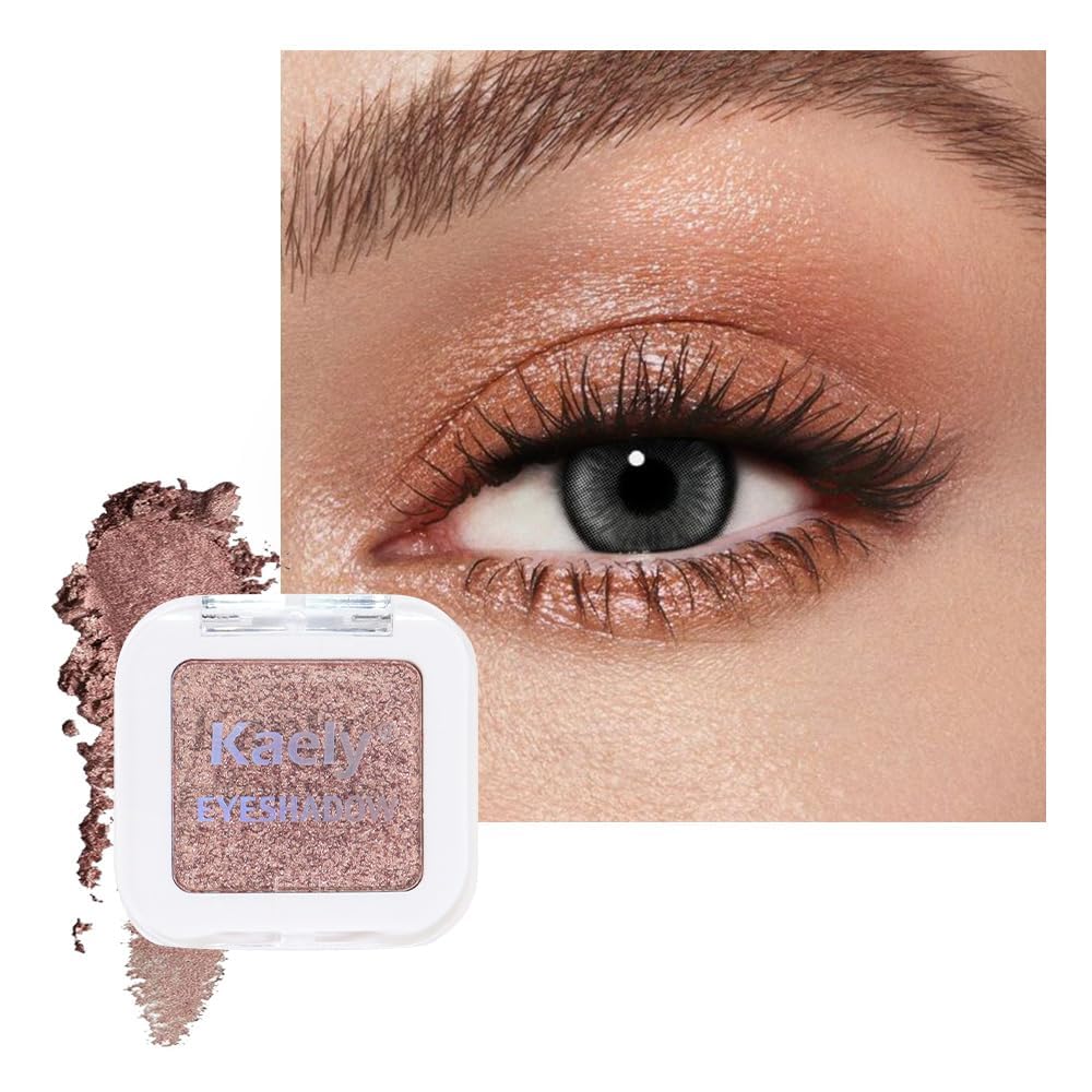 evpct Rose Gold Eyeshadow Palette front view with vibrant shades