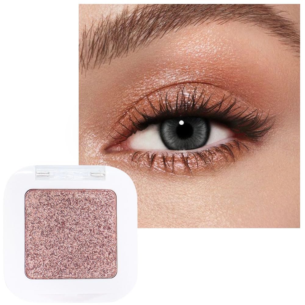 evpct Rose Gold Eyeshadow Palette open showing all colours