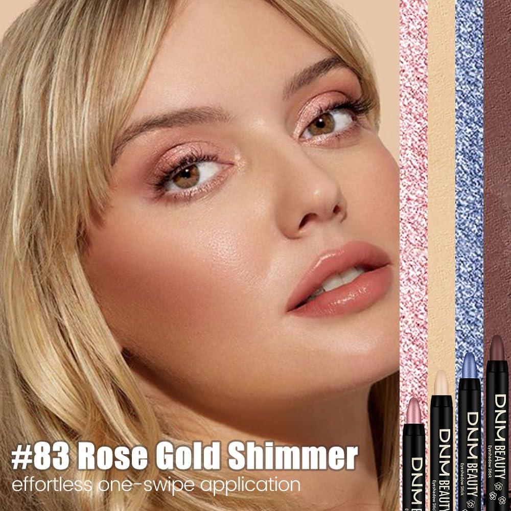evpct Rose Gold Pearl Eye Shadow Stick swatch on skin