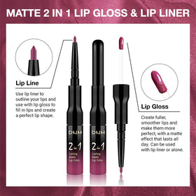 evpct Rose Matte Lip Liner and Liquid Lipstick Set packaging