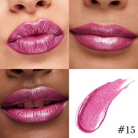 evpct Rose Metallic Glitter Lip Liner and Liquid Lipstick Combo close-up