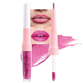 evpct Rose Metallic Glitter Lip Liner and Liquid Lipstick Combo packaging