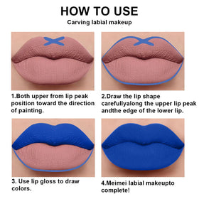 evpct Royal Light Blue Matte Liquid Lipstick and Lip Liner Set packaging