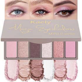 evpct Travel Eye Shadow Palette front view with six shades