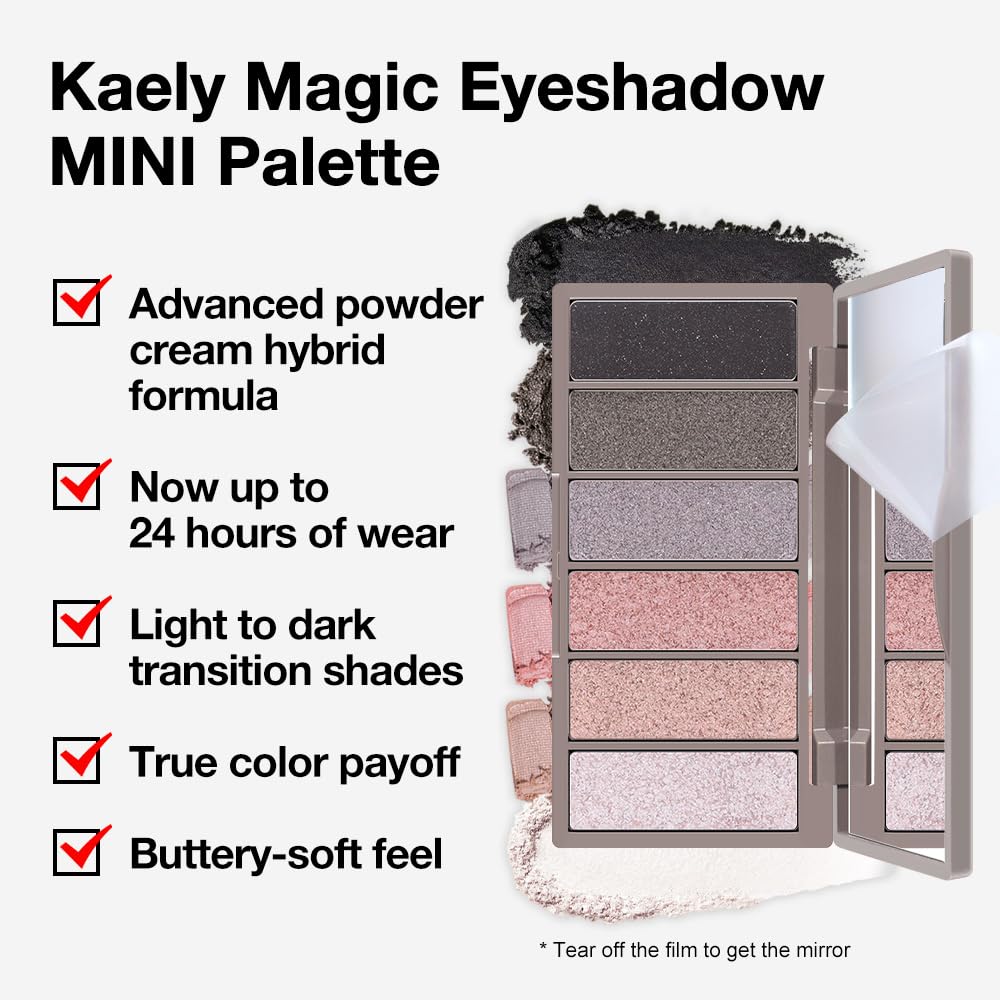 evpct Travel Eye Shadow Palette with applicator brush