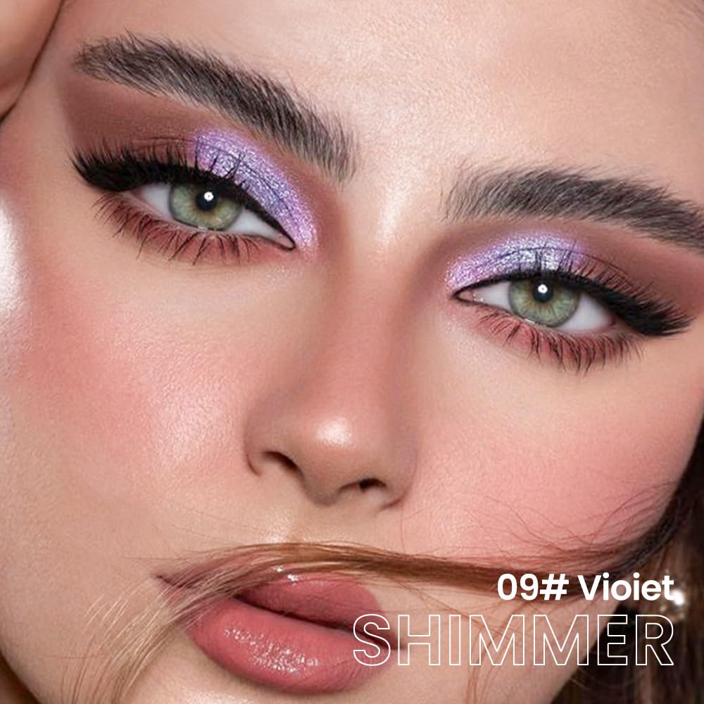 evpct Violet Shimmer Cream Eye Shadow Stick Set showing various colours