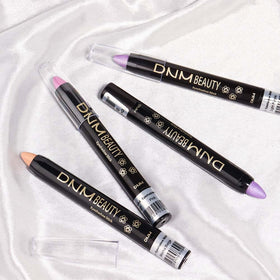 evpct Violet Shimmer Cream Eye Shadow Stick set with makeup accessories