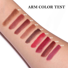 evpct Warm Brown Gradient Matte Lipstick application on lips