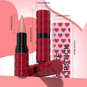 evpct Warm Pink Gradient Matte Lipstick variety of shades display