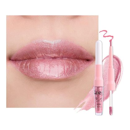 evpct Warm Pink Lip Liner and Lipstick Combo Set front view
