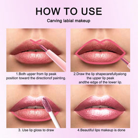 evpct Warm Pink Lip Liner and Lipstick Combo side view