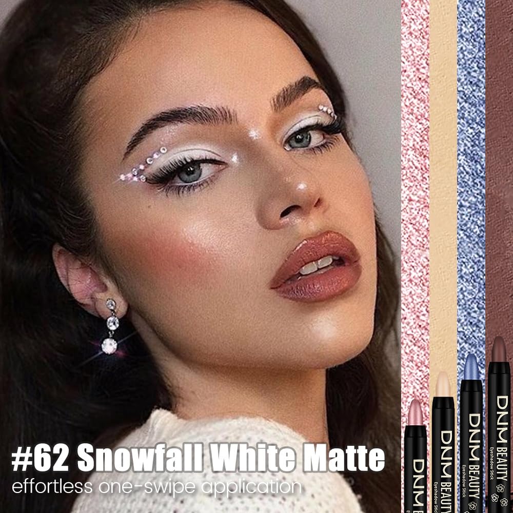 evpct White Matte Cream Eye Shadow Stick swatch on skin