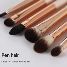 EVRCHGIEA Eye Makeup Brush Set on vanity