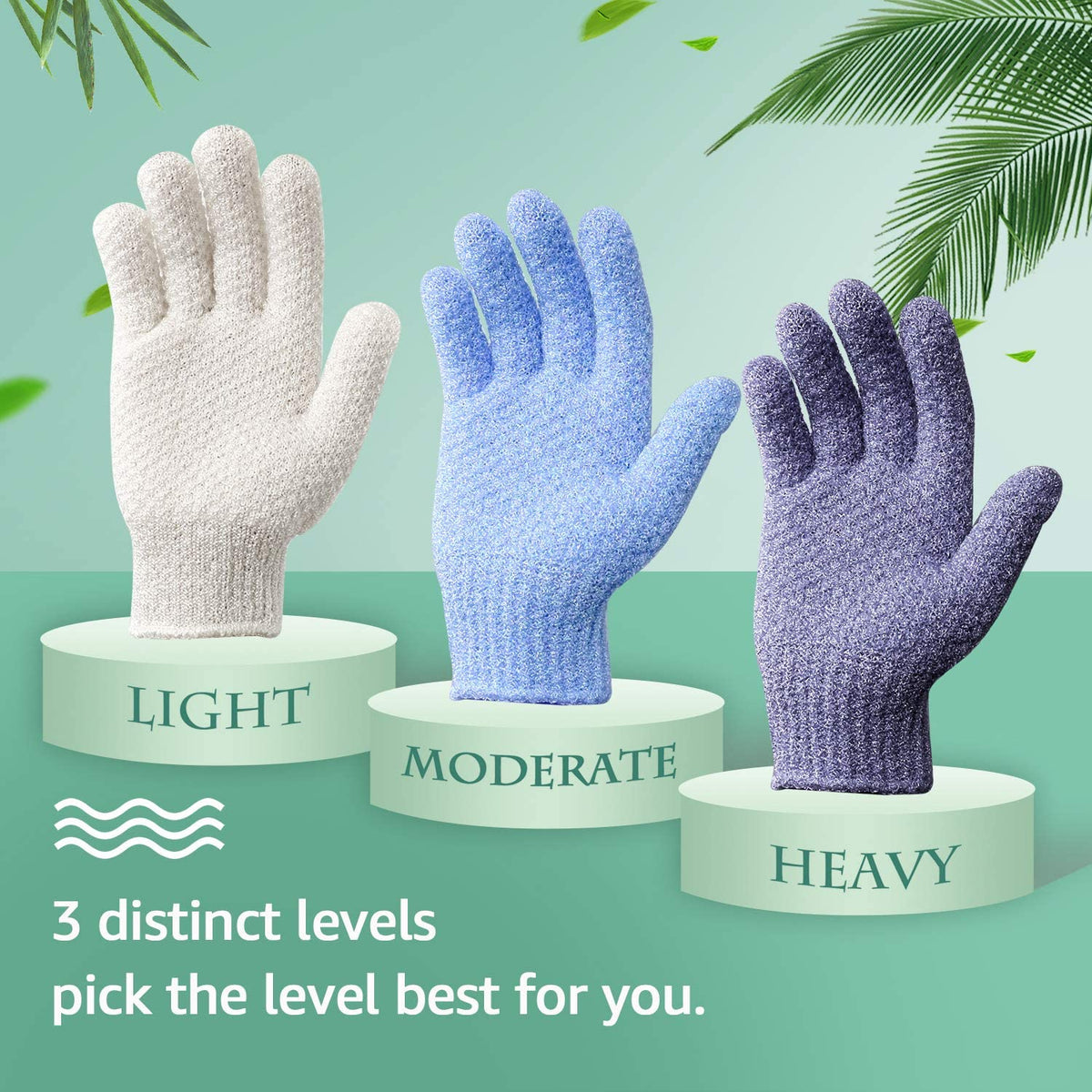 Evridwear Exfoliating Bath Gloves close-up of material