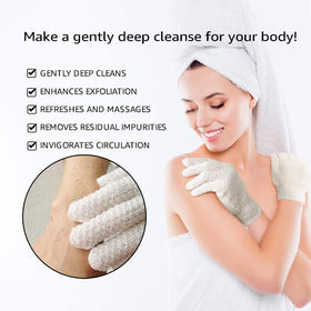 Evridwear Exfoliating Bath Gloves packaging