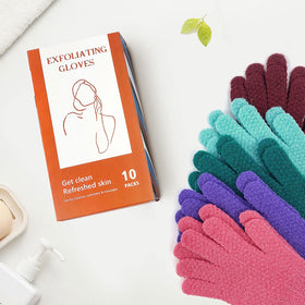 Evridwear Exfoliating Bath Gloves showing texture