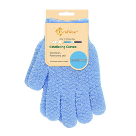 Evridwear Exfoliating Gloves front view with dual texture
