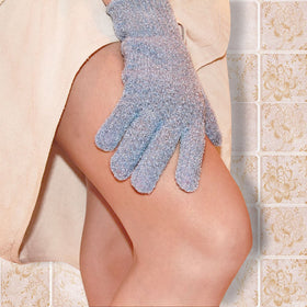 Evridwear Exfoliating Gloves hanging loop for easy drying