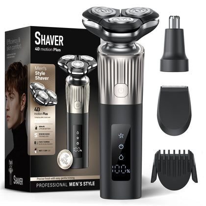 EvznFeo Electric Razor 8011 Series front view with 4D rotary head
