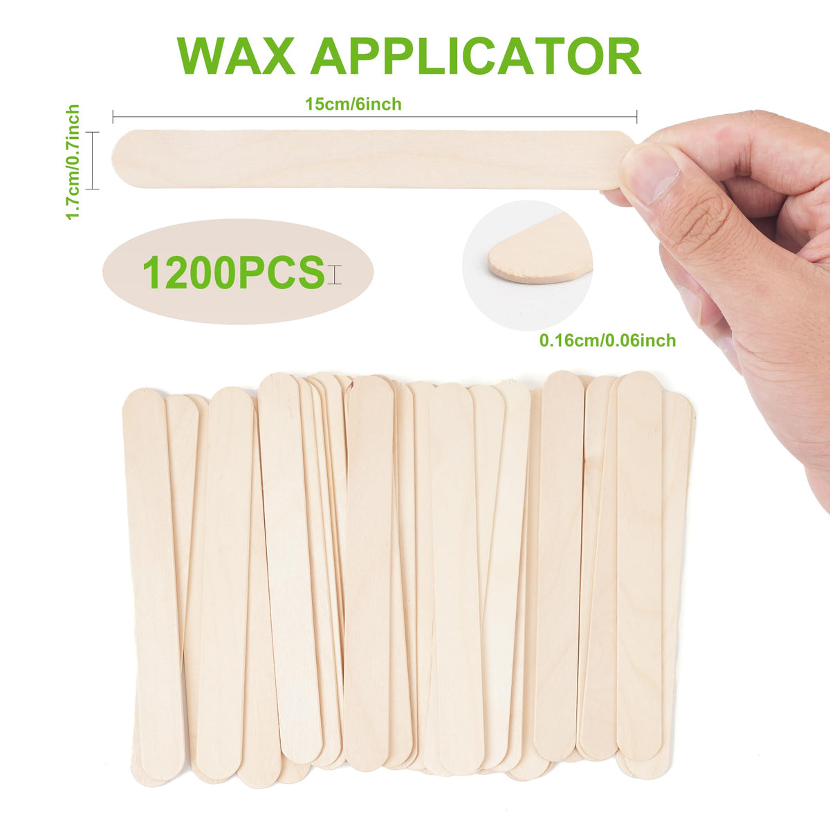 EWVVSS wooden wax sticks in packaging