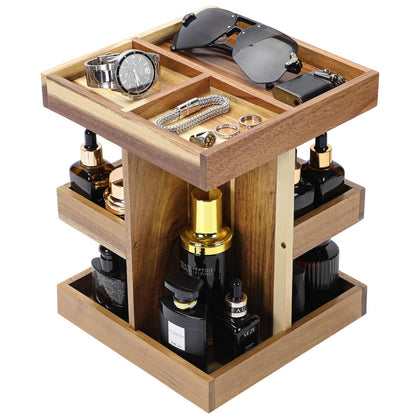 EXIN DECHEN Cologne Organizer black perfume holder front view